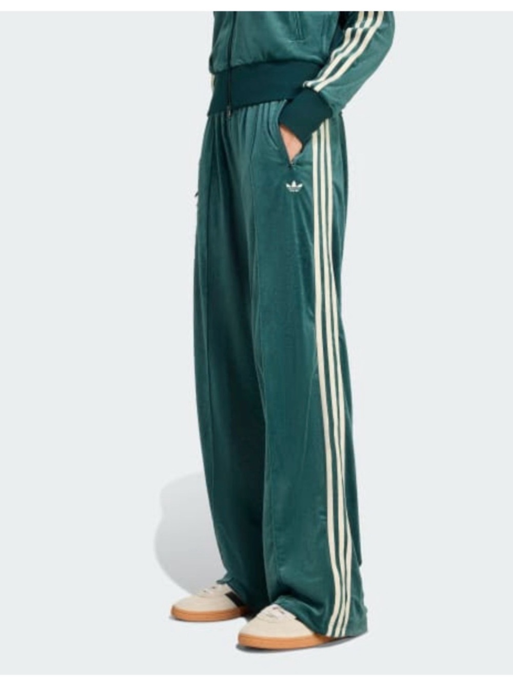 Adidas originals x Liberty London debossed velvet track pants | XL